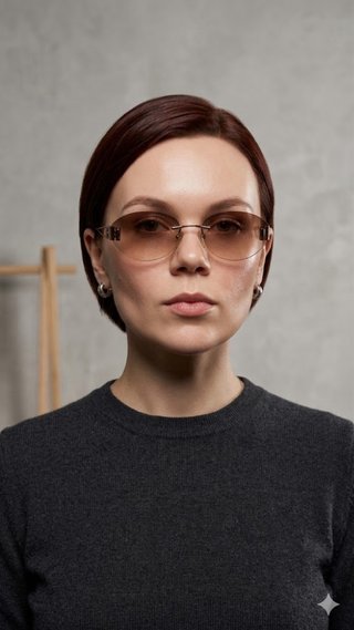 Gafas de sol Celine vintage marrones y doradas