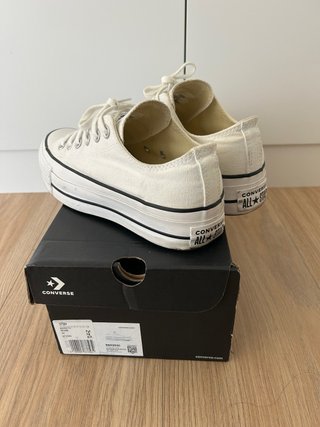 Converse Plataforma Beige Talla 38