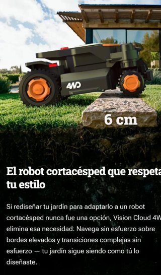 Robot cortacésped WORX LANDROID 4WD