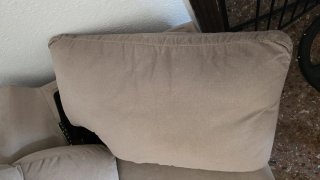 Sofá completo beige de tela