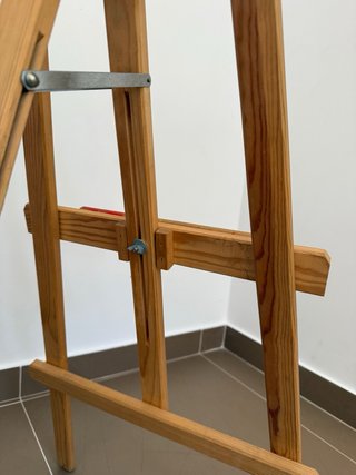 Caballete de madera para pintar de niño
