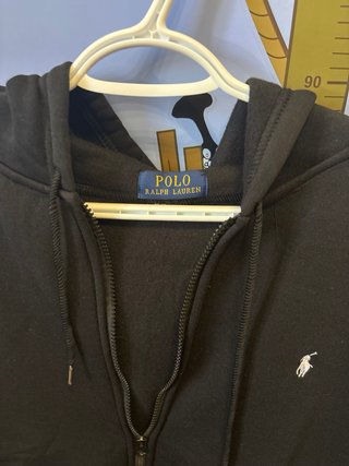 Felpa Polo Ralph Lauren con cappuccio nera