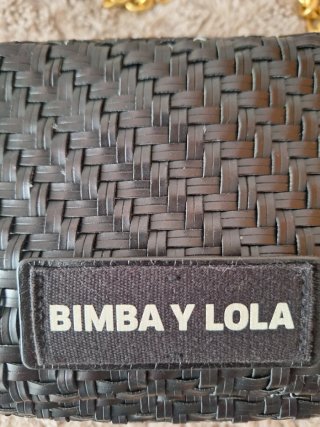 Bolso Bimba y Lola negro tejido