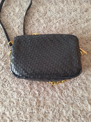 Bolso Bimba y Lola negro tejido