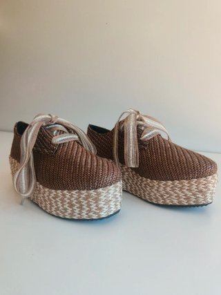 Zapatos de mujer marron/crema NUEVOS Talla 38