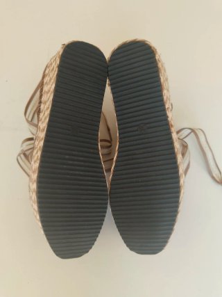Zapatos de mujer marron/crema NUEVOS Talla 38