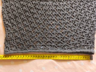 Poncho ZARA calado marrón Talla Única