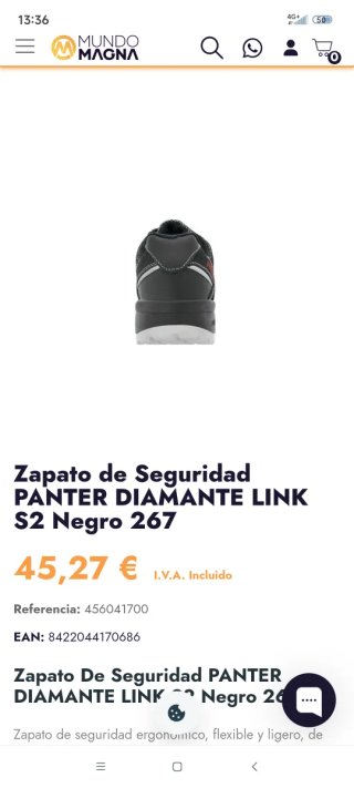 Zapatos de seguridad Panter negros