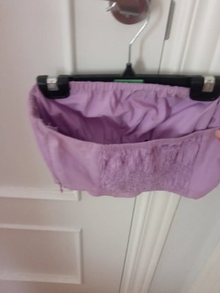 Top corsé color lila Bershka