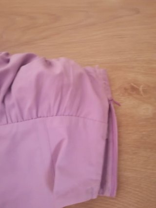 Top corsé color lila Bershka