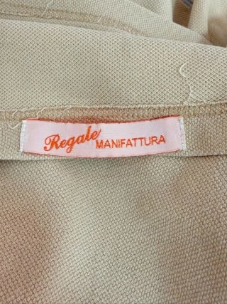Etro Milano Polo Uomo L Beige Cotone Logo Pegaso