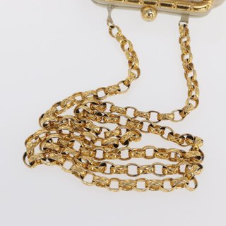 CHANEL Matelasse Chain Shoulder Bag Leather Ivory