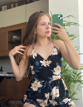 Mono corto floral tirantes verano