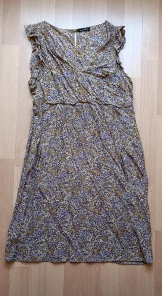 Vestido Massimo Dutti floral sin mangas T. S/M