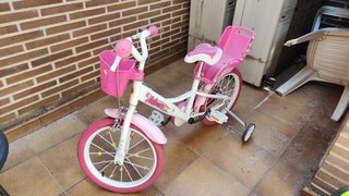Bicicleta infantil unicornio rosa