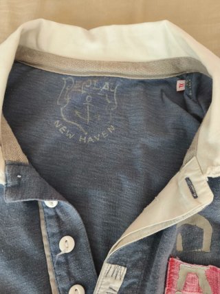 Polo Replay Original Azul Vintage Talla XL
