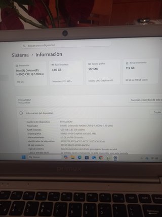 Portátil Primux 1406F Gris