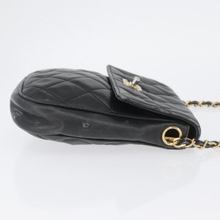 CHANEL Matelasse Chain Shoulder Bag Lamb Skin