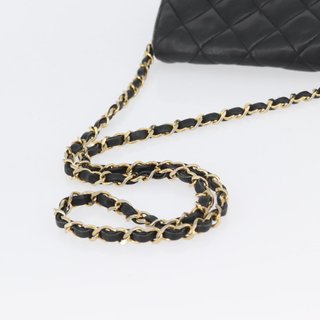 CHANEL Matelasse Chain Shoulder Bag Lamb Skin