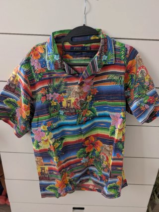 Polo Ralph Lauren Camisa Hawaiana Talla M