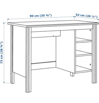 Escritorio IKEA Brusali Marrón 90x52