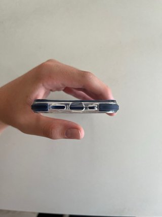 Funda iPhone 13 Pro MagSafe Transparente Azul
