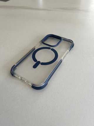 Funda iPhone 13 Pro MagSafe Transparente Azul