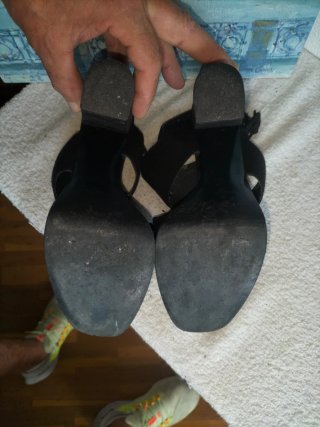 Zapatos de plataforma negros para mujer