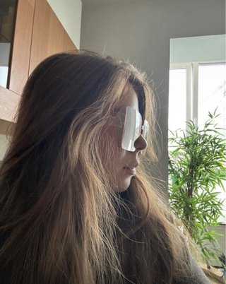 Gafas de sol grandes rosas con brillos