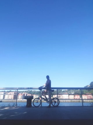 Bicicleta plegable lista para usar