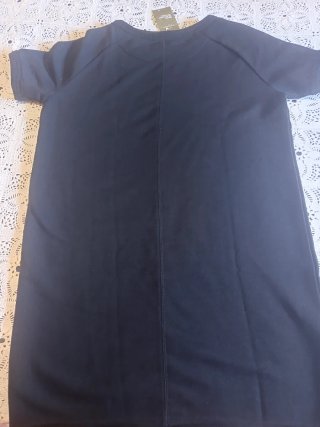 Vestido recto algodón orgánico negro