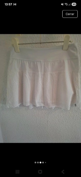 Falda Lija Talla S Blanca