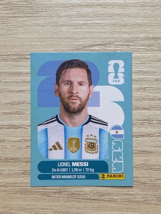 Cromo Messi y Mbappé Mundial 2026 Panini