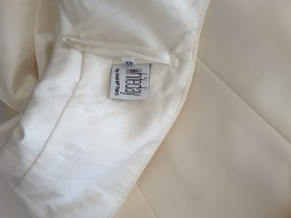 Vestido de Novia Beige/Blanco