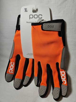 Guantes POC Talla XL Naranja y Gris