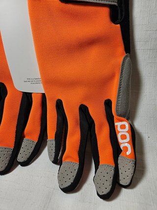 Guantes POC Talla XL Naranja y Gris