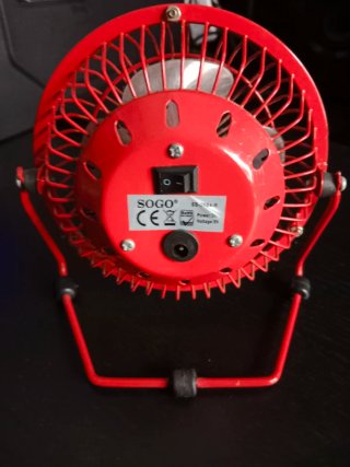 Ventilador SOGO Mesa Rojo
