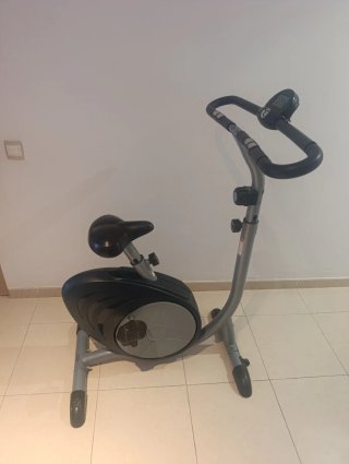 Bicicleta estática gris