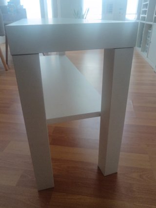Mesa auxiliar Ikea blanca Ancho 26 cm Largo 90 cm