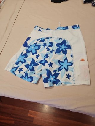 Costume uomo Sundek bianco con fiori blu