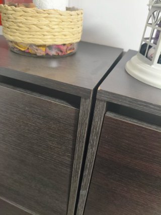 2 Zapateros Bissa Ikea Marrones