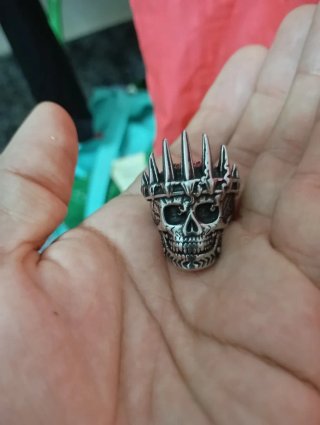 Anillo Rey Calavera Acero Inoxidable