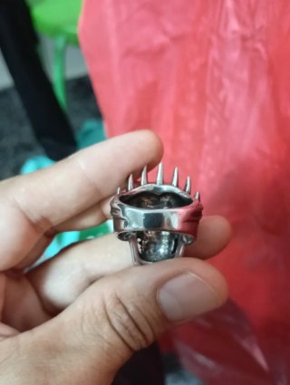 Anillo Rey Calavera Acero Inoxidable