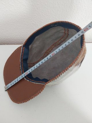 Gorra Artesanal Pelo Natural Vaca (Talla M / 57cm)
