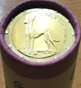 Malta 2€ Perro Faraón 2026 Conmemorativa