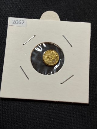 Moneda Dólar $ USA Chapada baño Oro 24kilates 1924