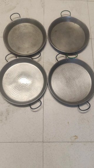 Paelleras de hierro.Diferentes medidas.