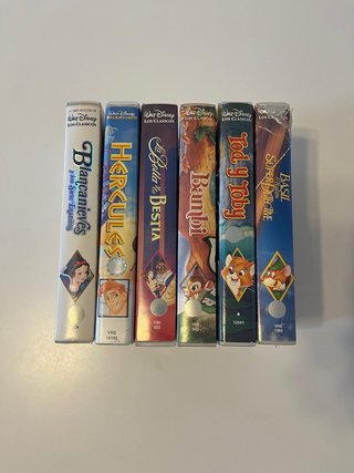 Lote 6 VHS Disney Clásicos (Español)