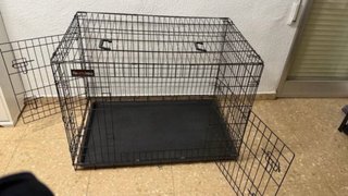 Jaula para perros negra