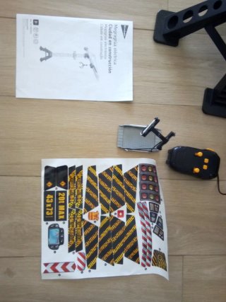 Mega grúa eléctrica de juguete